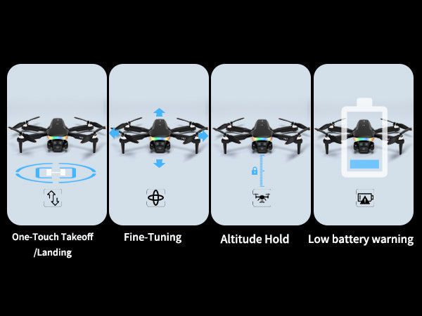 F417 Drone with Camera 1080P for Beginners and Adults,RGB LED Light 90°Electric Adjustable Lens,FPV Drone Mini RC Quadcopter with Live Video Camera,360° Flip,One Key Take Off/Land,Carry Case