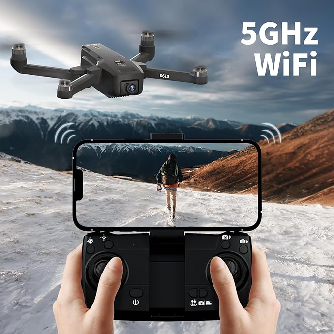 K610 GPS Drone with Camera for adults 4K IMX SENS Camera SD card 4k drones for Adults,AIdrone Auto Return Home,Under 250g,GPS drones for beginners brushless drone 4k,RC drone fpv Follow Me long range