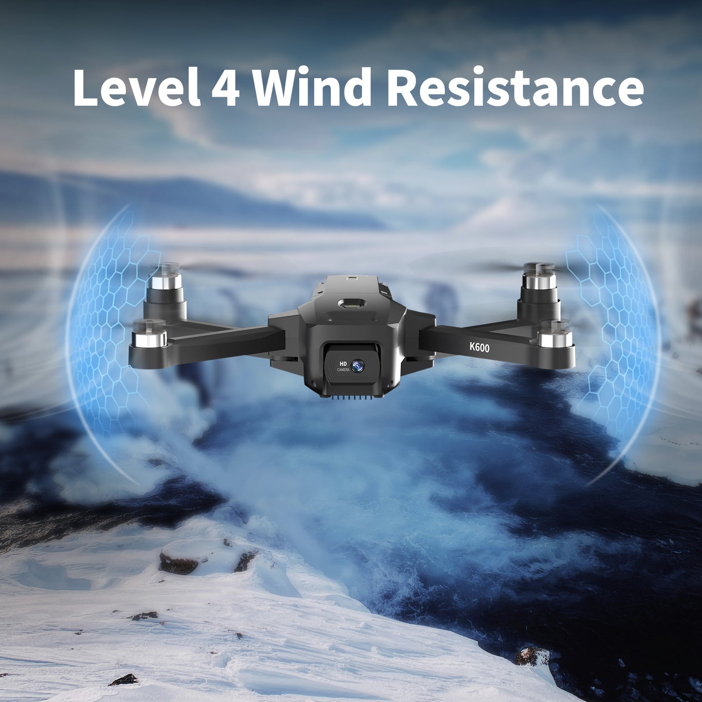 K600 Drone with 2 Camera 1080P,90°Adjust Lens Upgrade Brushless Drones with Auto Hold,APP VR FPV Professional Drone with 1800mah Modular Battery for long time,Gesture Control,Carrying Case